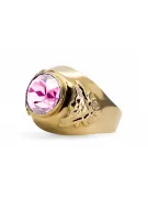 14 Karat Gelbgold Amethyst Ring Vintage Schmuck vrc078y